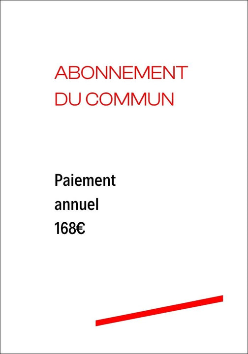 Abonnement du commun 2024