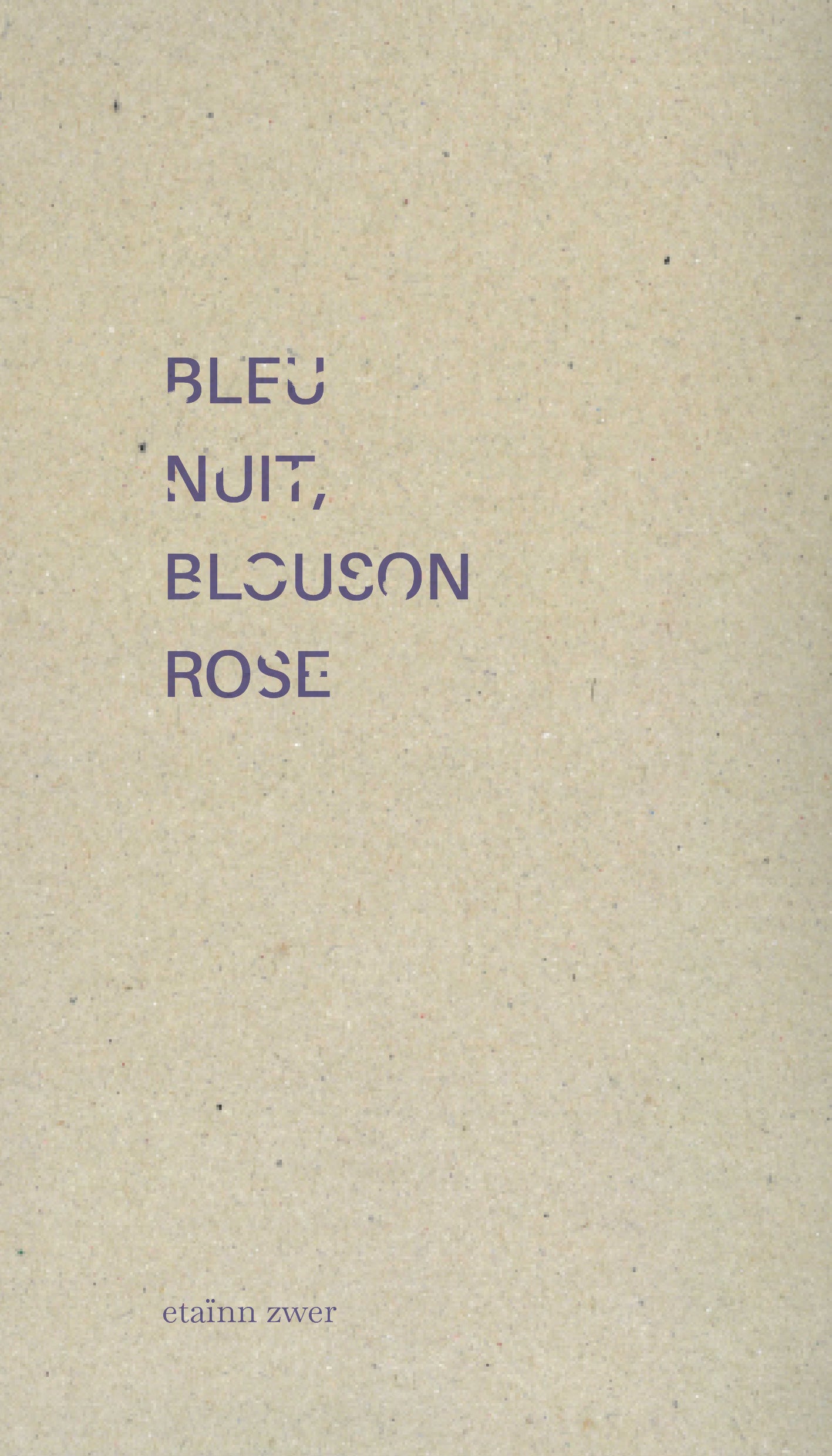 Couverture du livre Bleu nuit, blouson rose