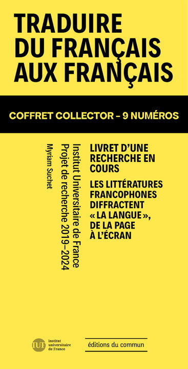 Traduire du français aux français - Coffret collector 9 numéros