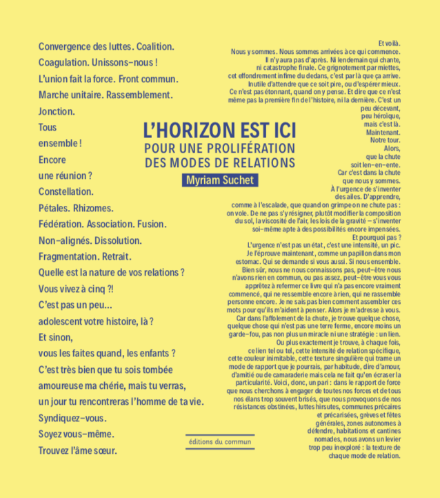 Couverture du livre L’horizon est ici