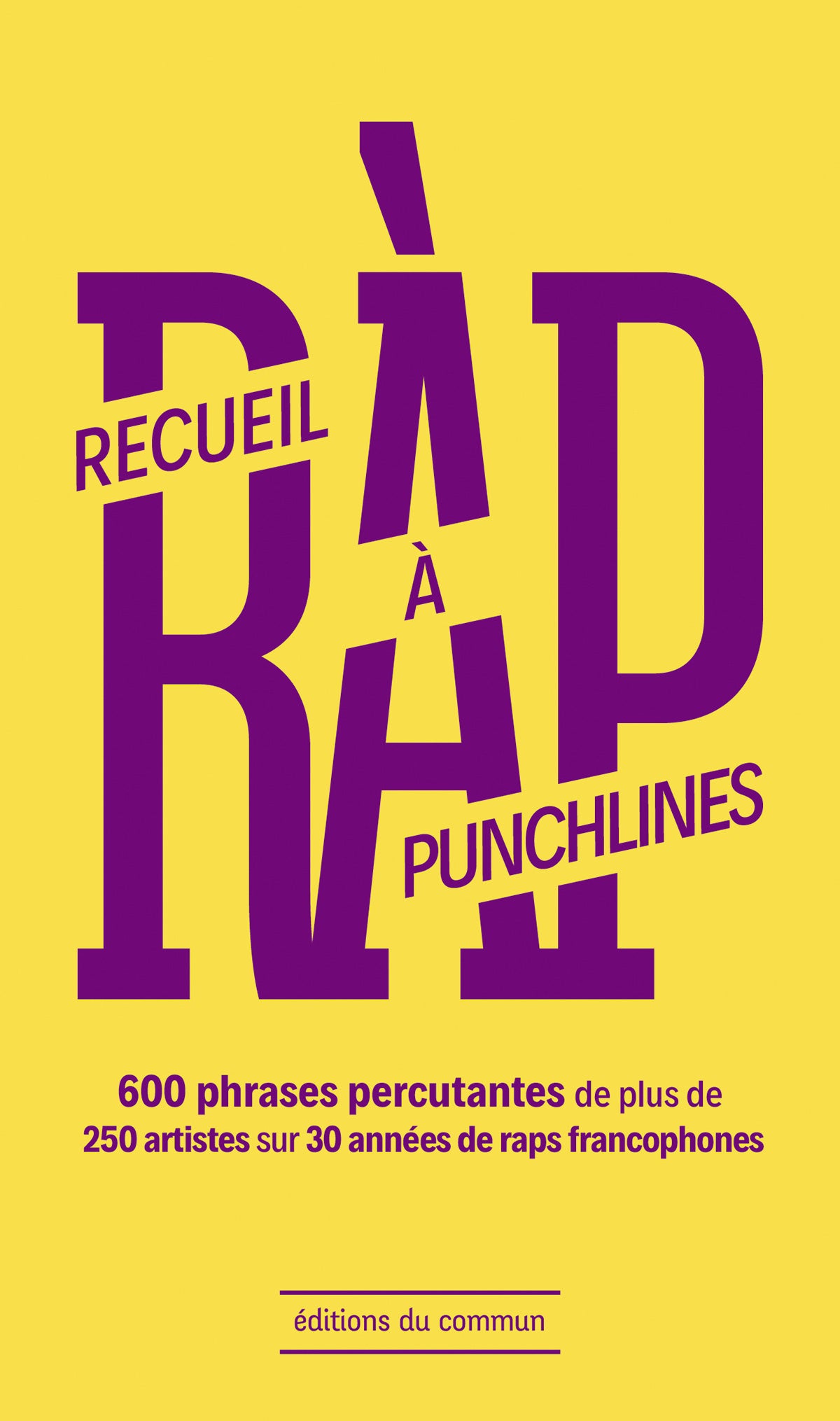 Couverture du livre Recueil à punchlines