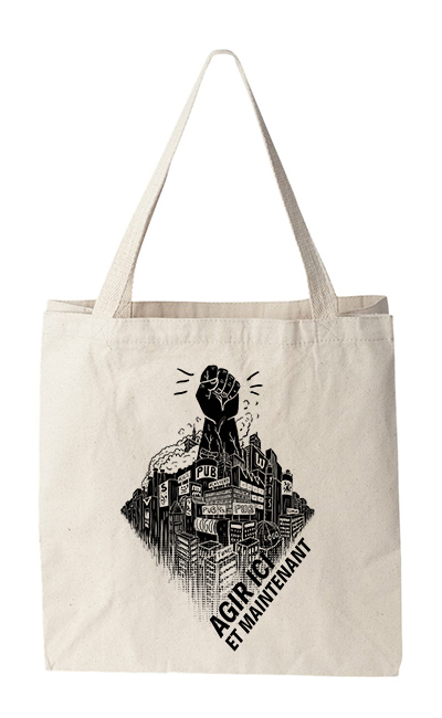 Couverture du livre Tote bag - Agir ici et maintenant