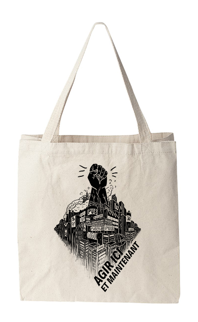 Tote bag - Agir ici et maintenant