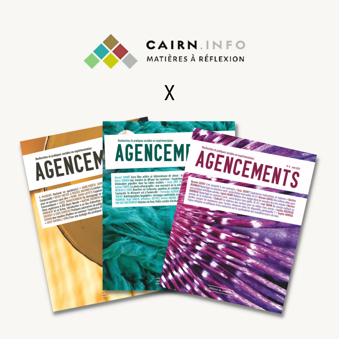 Agencements X Cairn.info