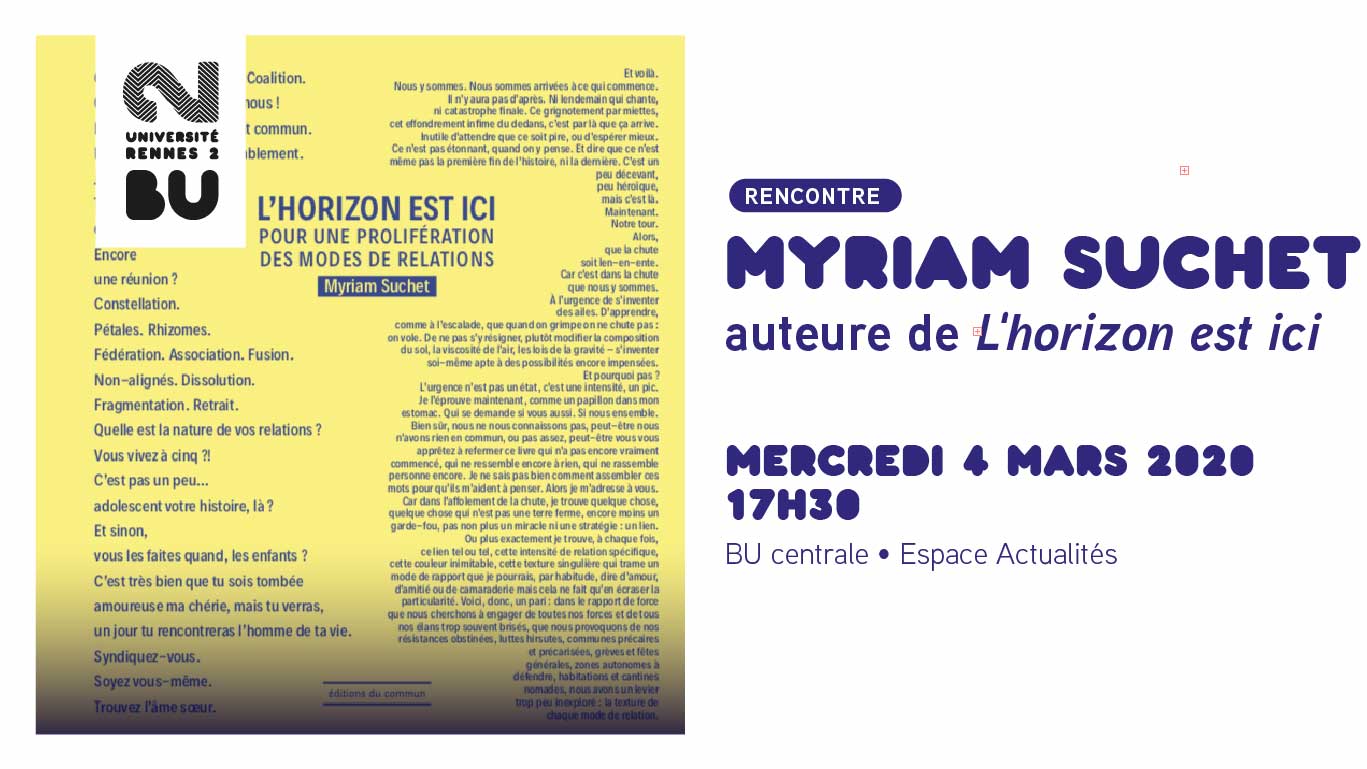 Le 04/03/2020 - Rencontre avec Myriam Suchet