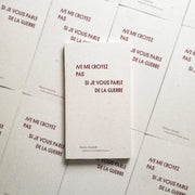 Photo du livre Ne me croyez pas si je vous parle de la guerre