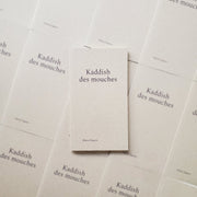 Photo du livre Kaddish des mouches