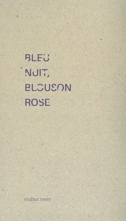 Bleu nuit, blouson rose