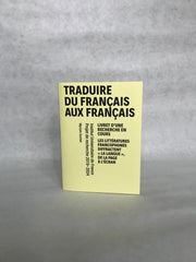 Photo du livre Traduire du français aux français - n°1 Déc. 2020 - Janv. 2021