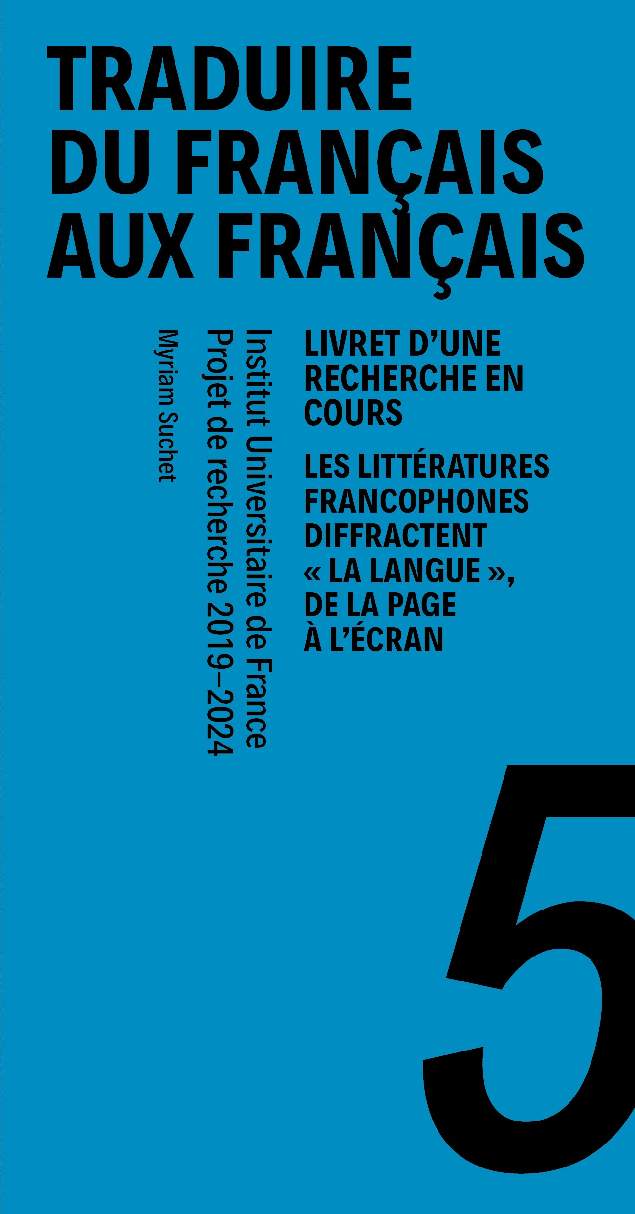 Couverture du livre Traduire du français aux français - n°5 Novembre 2022
